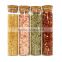Gourmet Gift Spice Set of 5 in Test Tube with Wooden Cap and Spice Rack