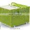 217-2Y Folding pet carrier with open top Rattan Pattern and combination colors