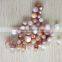 drilled American pink shell beads