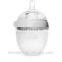 Eco-friendly Food Grade BPA Free Silicone Baby Feeder Bottle with Dispensing Spoon&Plastic Storage Cap