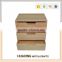 Natural pine wood craft wooden drawers with silk screen printed logo
