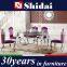 high gloss table, high gloss dining table, white high gloss dining table LV-A801A