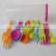 Plastic Airtight Cup With Cutlery Picnic Set