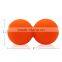 Massage ball set with 1 lacrosse ball 1 peanut ball 1 spiky ball