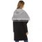 Ladies fashion Scarf oversized Lapel hooded cardigan burr patchwork long sleeve reversible windbreaker jacket
