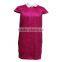 Lady's Top Fashion Peter Pan Collar Shniy Big Size Pictures Semi Formal Dresses