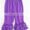 china product and low price wholesale best selling boutique cotton ruffle pants for baby kids for spring and autumn wearing