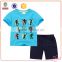 China supplier OEM service two piece printed child clothes set