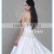 Custom Made Spaghetti Strap Douppioni Hand Embroidery and Beaded A Line Wedding Dress