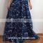 2016 latest new selling printed halter sleeveless formal long dress