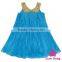 48BQA131 Lovebaby Yiwu Wholesale Baby Clothes Sequin Collar With Red Ruffle Chiffon Girls Frock Designs