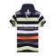 Wholesale Custom Polo T shirt 2016 New Design Cotton Short Casual Striped Slim Contrast Color Men's Polo Shirt