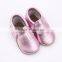 Leather mocassins baby shoes children girls soft sole