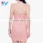 YIHAO Fashion Apparel Wholesales Pink Printed Bodycon Ladies Party Dress Sexy Backless Casual Sleeveless Bandage Mini Dress