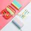 A6 size PU material planner with zipper sweety color daily planner diary