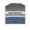 ISO9001/BSCI Manufature blue v-neck striped design wool sweater