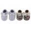 Leopard pattern printed leather baby moccains, printed leather baby moccains