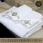 white embroidered soft cotton 100% towel as a gift