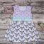 Cute Bull Print Kids Girls One-piece Dress Wholesale Fashion Princess Boutique Outfit Frock Deisgn Party Wear Skirt Online Store