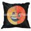 Popular hot sale cute sequin emoticon emoji pillow