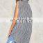 Women gingham sleeveless oversized blouse