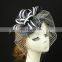 2016 Boutique Women Fascinator Barrette with Tulle and Feather Accent
