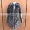 New Hooded Long style Rex Rabbit Fur Chinchilla Jacket Coat for Women Dyed Fur Garment