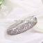 godbead silver Plated CZ diamond romantic rose Hollow Wide Bangles Bracelet Fashion Jewelry Wholesale silver