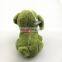 soft long plush stuffed toy green pv plush dog for promotion gifts