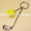 Newest Popular Sports goods Keychain Candy Color Golf ball Keychain