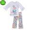 EASTER Day Spring Fall Winter Girls Boutique Outfits white Ruffle sleeved Tshirt Top 2pc set