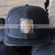Flat brim custom acrylic snapback hat and cap with metal plate