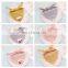 New cotton dual-use scarf cute cats and dogs bandana pet saliva towel
