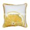 Wholesale decorative print  kiwi fruit with jute tassel cushion pillow for outdoor