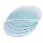 Round Clear Tempered Glass Cutting Board Set, 4 Pcs, 11.75-inch Tableware Kitchen Decorative Trays With Non-slip Legs