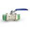 NSF372 WRAS Watermark UL FM Arrpoved Brass 25*25 PVC Ball valve