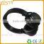 In-line control super bass whole black simple headsets with volume remote and mic