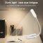 Portable Desk Reading Light Rechargeable Flexible Clip On Book Lights for Home Office Dorm Night Light