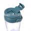 Drinking bottle plastic 620ml tritan cup plastic tumbler with slip lid and handle