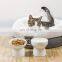 modern custom ceramic elevated raised pet supplies dog cat dish water food feeding bowl stand