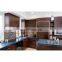 Flat Crown Molding Wood Kitchen Cabinets with Refrigerator Sink in the Island