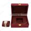 2021 hot selling design high quality watch box customize logo red wooden watch packaging box storage box
