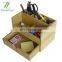 New Product Multi-function Organic Bamboo Desktop Organizer
