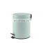 Embossing blue metal trash bin/waste bin advertising trash can