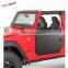 Alum front half door with locks for jeep wrangler JL