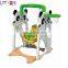 Crazy and popular indoor kids playhouse plastic slide with swing