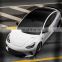 Runde New Arrival For Tesla model 3 Upgrade Hacker Robot Wide Body Kit Hood Front Rear Bumper And Lip Spoiler