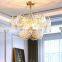 French Luxury Living Room Chandelier Creative Bedroom Simple Glass Shelf LED Pendant Restaurant Office Ceiling Lamp