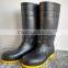 pvc safety rain boots for industry with steel toe and steel plat