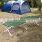 High Quality Green Portable Foldable Light Weight Steel Tube Folding Sleep Outdoor Disaster Relief Field Military Camping Bed